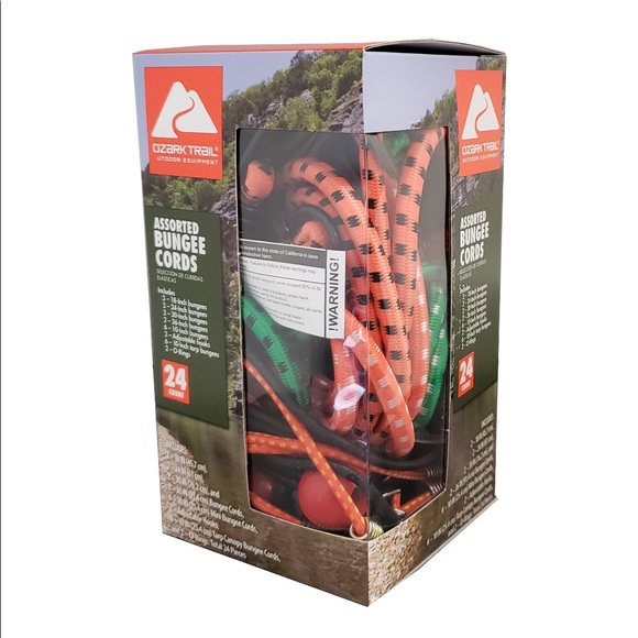 Ozark Trails Rubber Assorted Bungee Cords, 24 Count - Picture 2 of 5